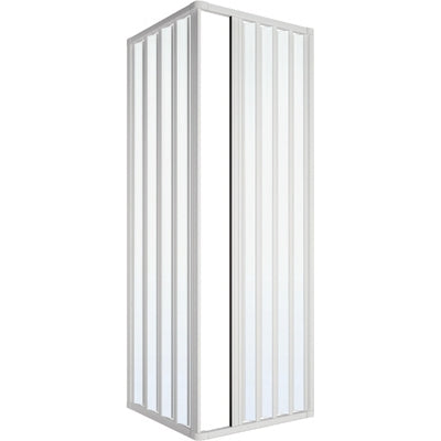 Loris Lux 100x100 Box Doccia a 2 lati Soffietto riducibile