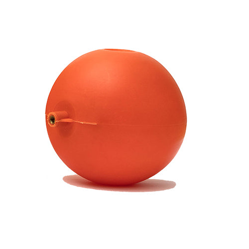 Sfera Galleggiante Ikaro in Plastica Arancio Ø 120 mm per Aste Tonde