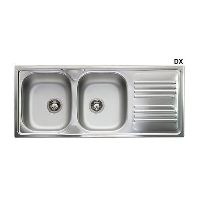 Lavello Incasso Cm.116 SX Acciaio Inox Apell
