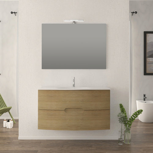 MOBILE BAGNO COMPLETO TIME ROVERE TABACCO L. 100 CM BADEN HAUS