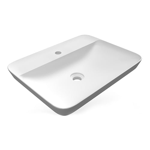 Variant Lavabo ad incasso rettangolare monoforo 55x42 bianco Rak