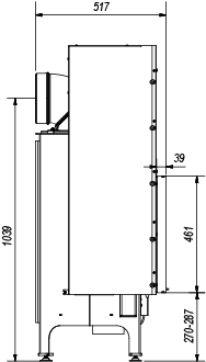 FOCUS 95 FRONTALE KW14 MONOBLOCCO A LEGNA MARSICAMIN