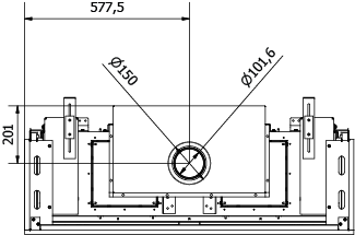 CAMINO GAS 100 TRIFACCIALE GPL G 31 KW 10,8 MARSICAMIN