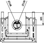 CAMINO GAS 50 VERTICAL LATERALE DX GPL G 31 KW 7 MARSICAMIN