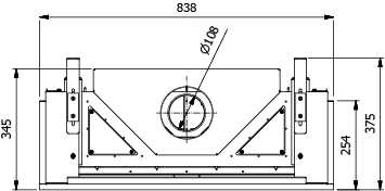 CAMINO GAS 70 TRIFACCIALE GPL G 31 KW 5,5 MARSICAMIN