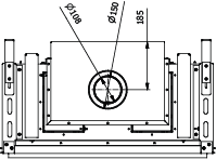 CAMINO GAS 80 VERTICAL FRONTALE GPL G 31 KW 9,4 MARSICAMIN