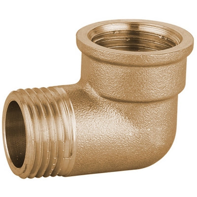 Gomito Maschio Femmina in Ottone Giallo IBP 1/2"