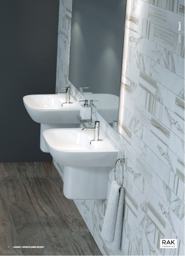 Vaso rimless filo muro Rak Resort