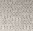 River Esagona Pearl 29×25 cm Mosaico su Rete Rettificato Gres Porcellanato Ceramica Euro