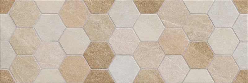 Alaska Esagone Sand 25x75 Bordo Nat. Matt (2 soggetti misti) Savoia Italia