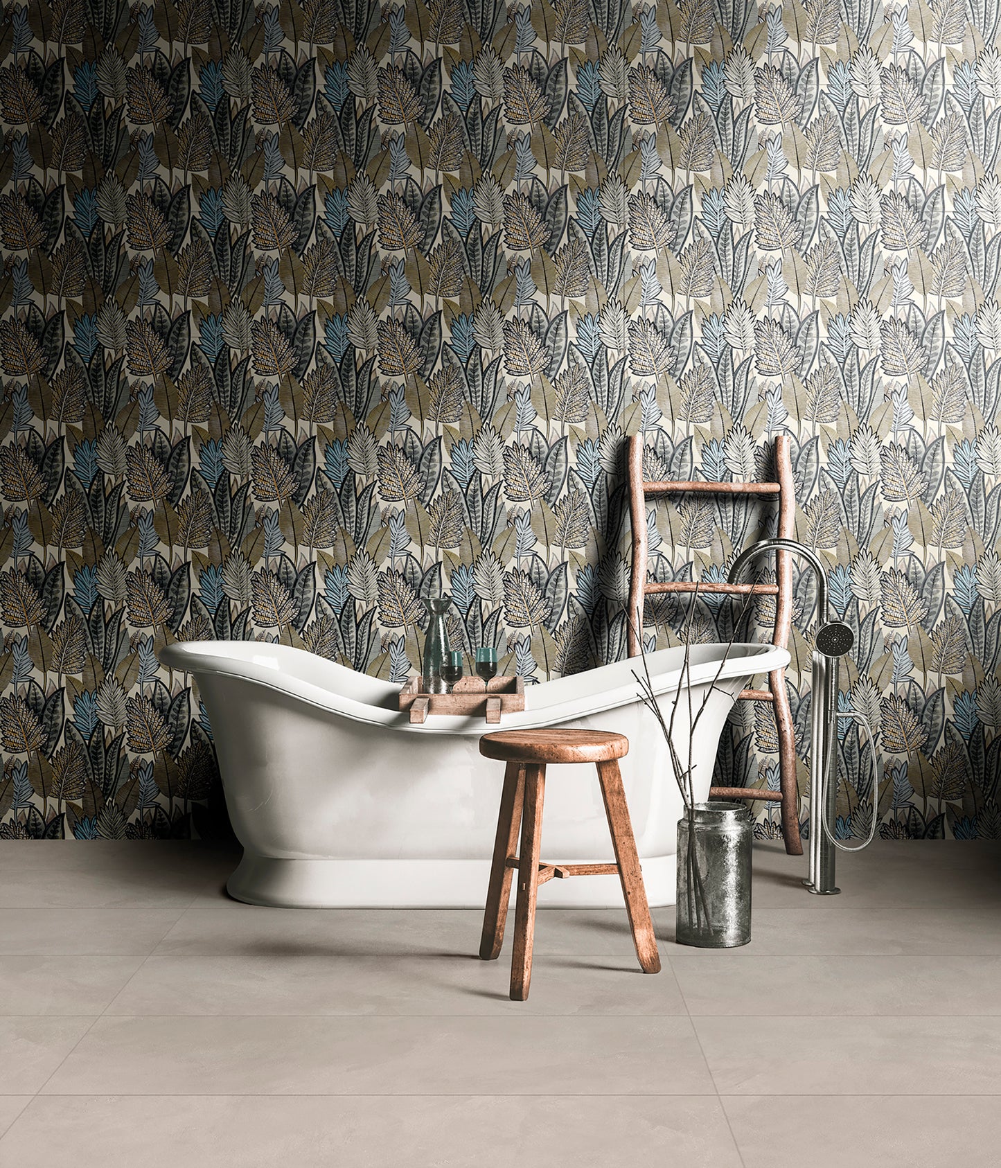 Cool Decoro Leaf Winter 30x90 Rettificato Ceramiche Mariner