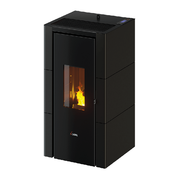 Cristal 7 Metallo Antracite Stufa a Pellet 7 Kw Ad Aria CADEL