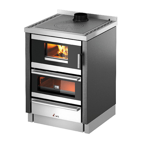 Kook 60 Metallo Antracite Cucina a Legna 6,2 Kw CADEL
