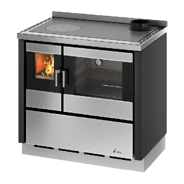 Kook 90 Metallo Antracite Cucina a Legna 7,5 Kw CADEL