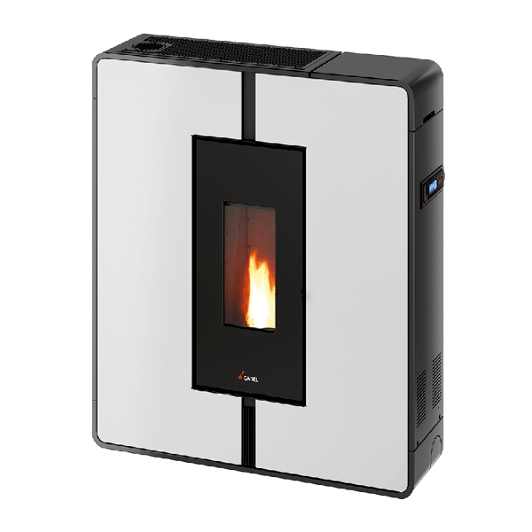 Tile Plus 10 Metallo Bianco Stufa a Pellet 10 Kw Canalizzata Ad Aria CADEL