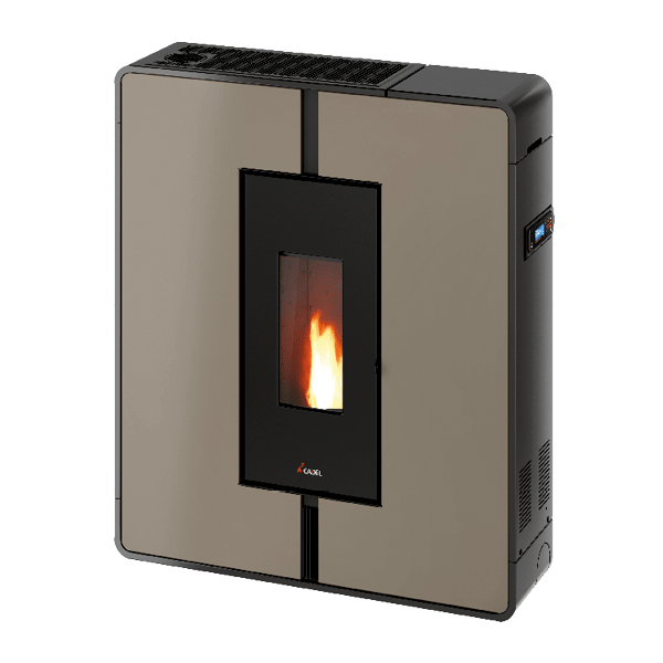 Tile Plus 10 Metallo Light Bronze Stufa a Pellet 10 Kw Canalizzata Ad Aria CADEL