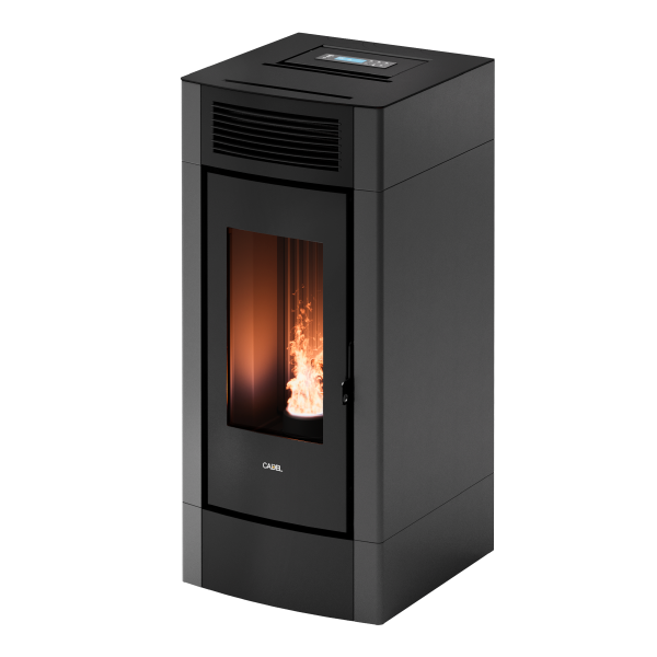Cristal 9 Autoclean Metallo Antracite Stufa a Pellet Ventilata 8,5 kW Cadel