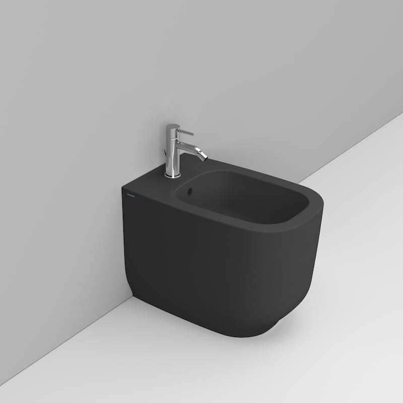 Alba Bidet Filo Muro Btw Nero Opaco Dolomite