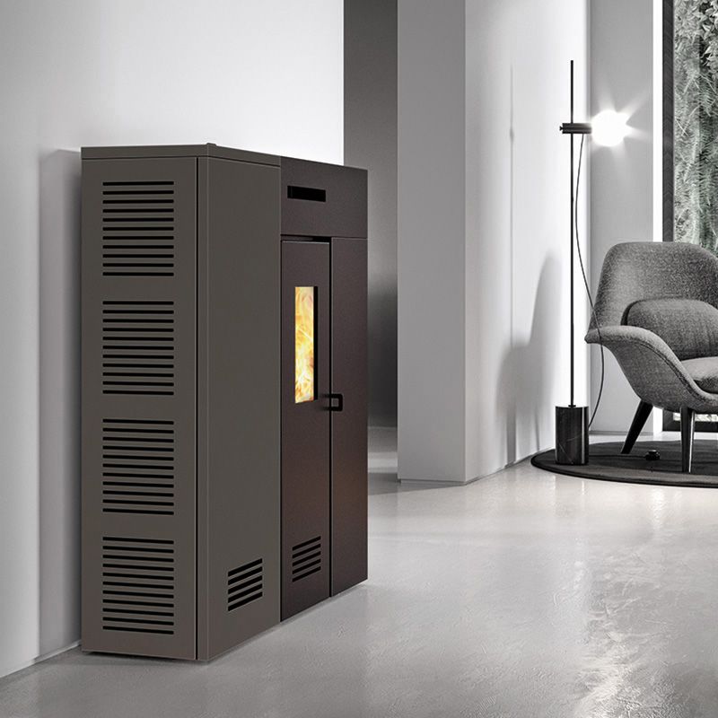 Duglia EP Moka Stufa a Pellet Ventilata e Canalizzabile ad Aria 8,3 kW Caminetti Montegrappa