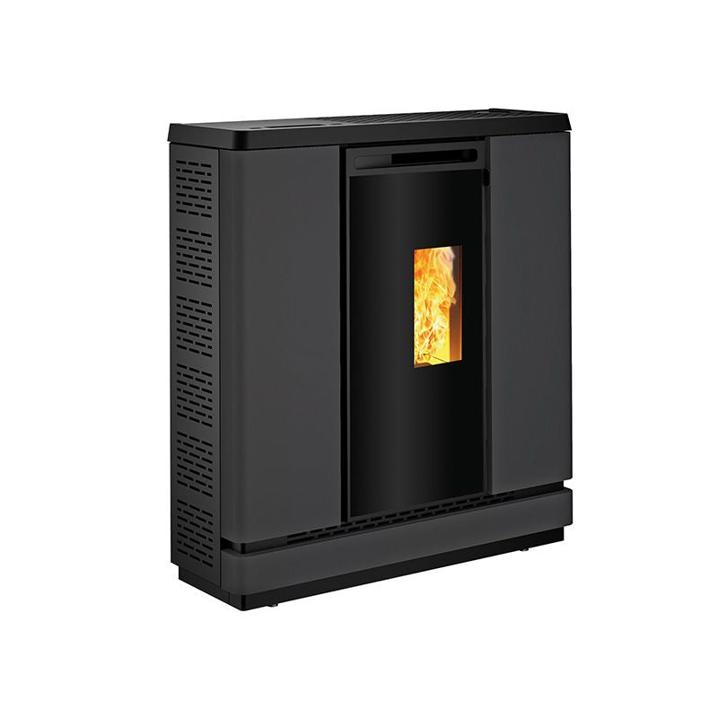 Embera EP Antracite Stufa a Pellet Ventilata e Canalizzabile ad Aria 8,3 kW Caminetti Montegrappa