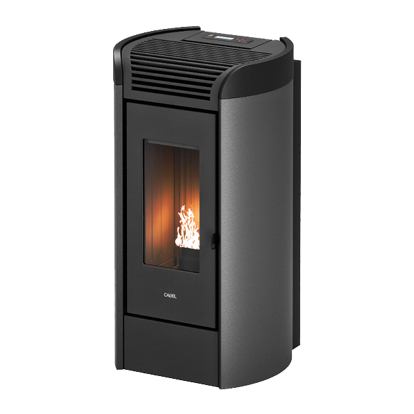 Fenice Plus 11 Titanium-Antracite Stufa a Pellet 10,5 Kw Canalizzata Ad Aria CADEL