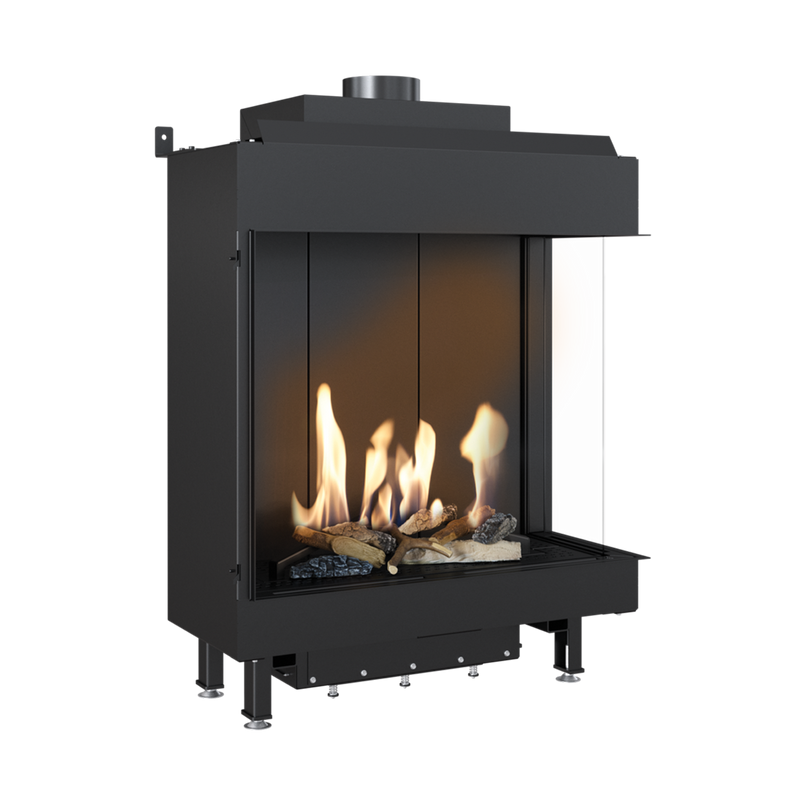 CAMINO GAS 80 VERTICAL LATERALE DX GPL G 31 KW 9,4 MARSICAMIN
