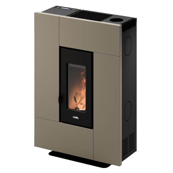 Grace 7 Up Metallo Light Bronze Stufa a Pellet 6,9 Kw Ad Aria CADEL
