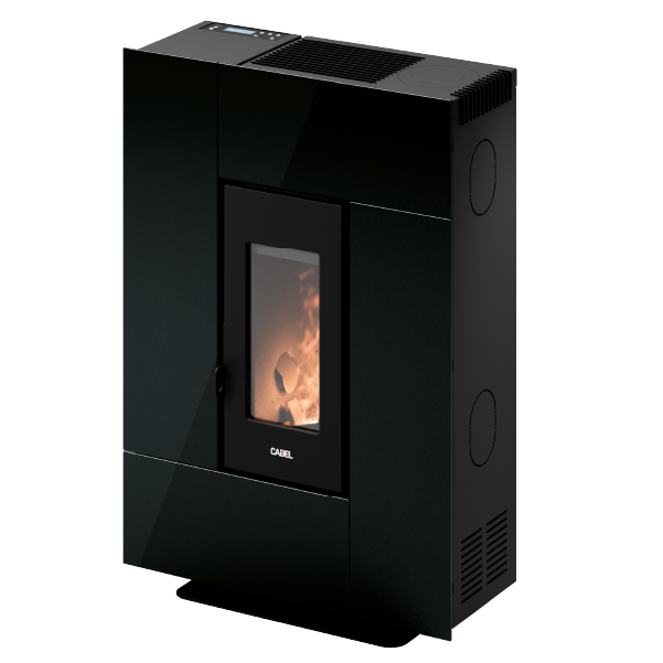 Grace 7 Vetro Nero Stufa a Pellet 6,9 Kw Ad Aria CADEL