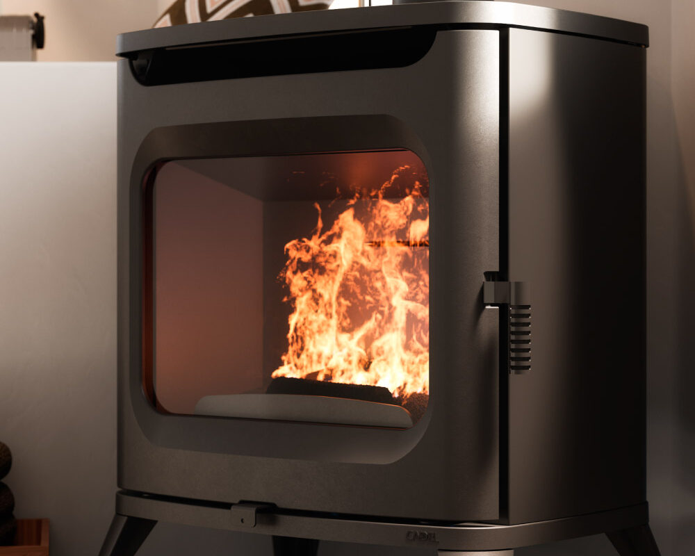 Hublot 8 Wood Air Stufa a Legna 7,5 Kw Ad Aria CADEL
