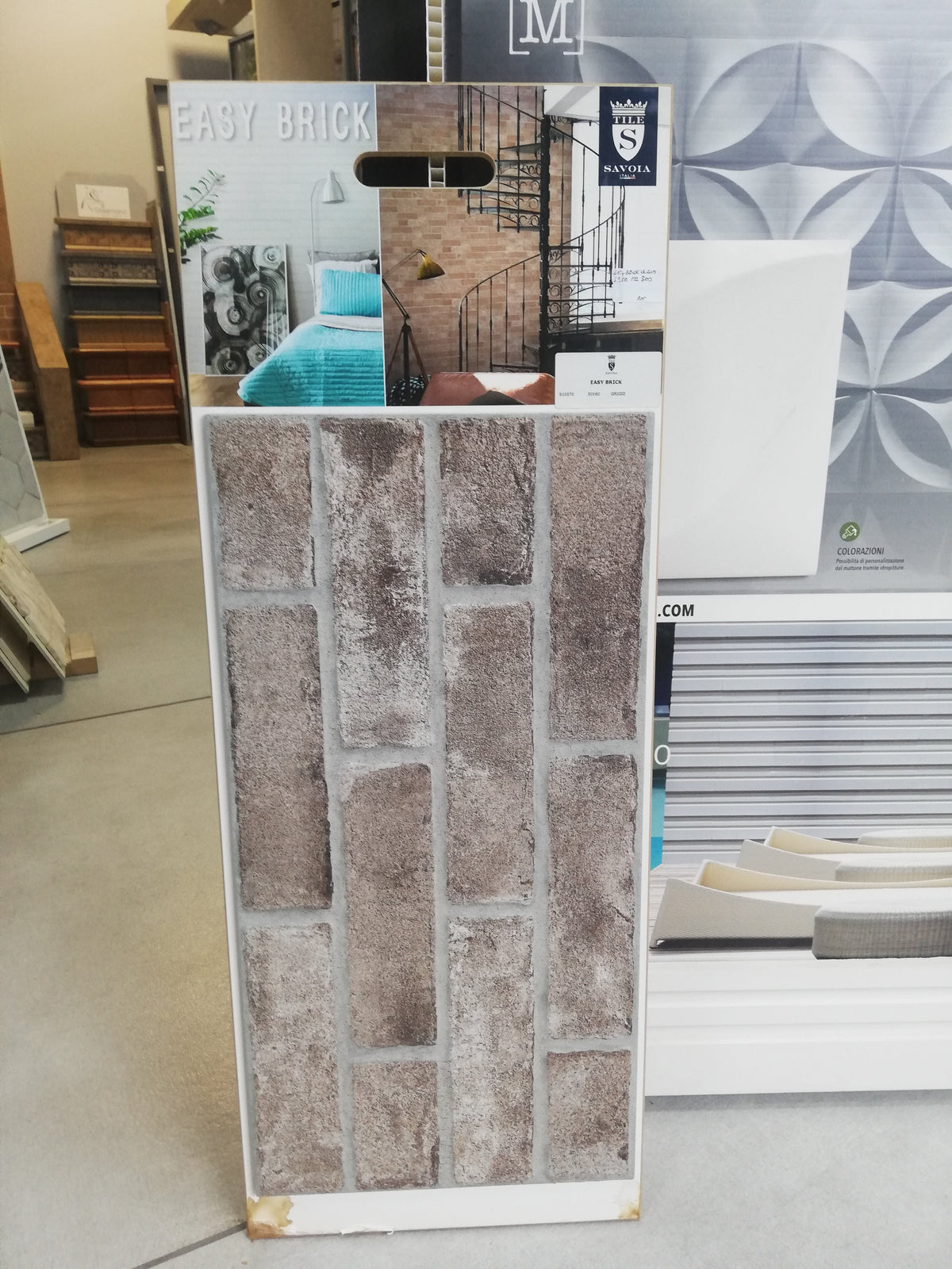 Piastrella Easy Brick Grigio 30×60 cm Savoia Italia