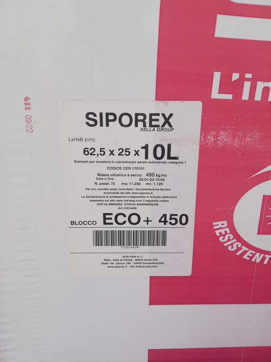 Siporex 10x25x62,5