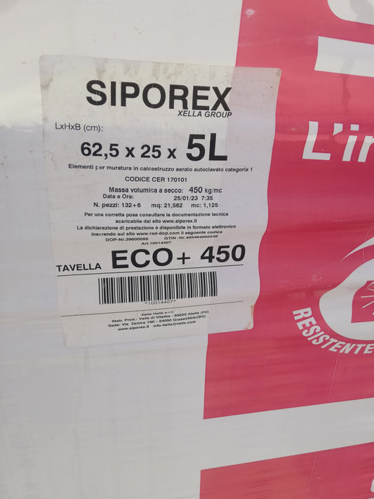 Siporex 5x25x62,5