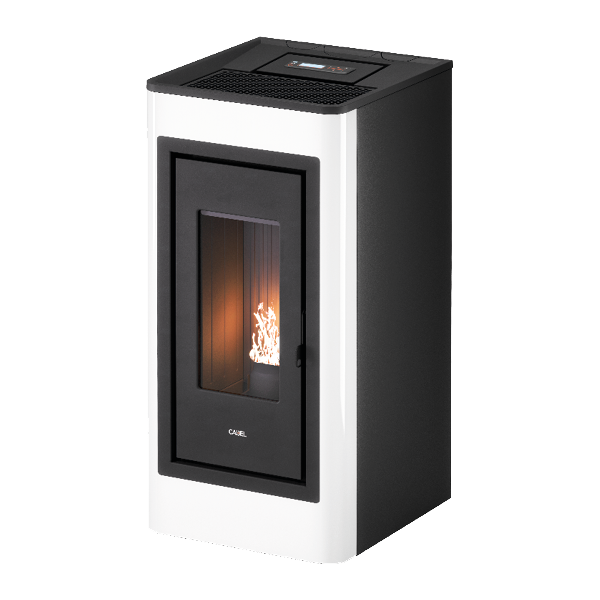 Kobe Plus 11 Metallo Bianco Stufa a Pellet 10,5 Kw Canalizzata Ad Aria CADEL