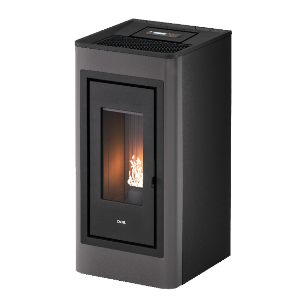 Kobe Plus 11 Metallo Antracite Stufa a Pellet 10,5 Kw Canalizzata Ad Aria CADEL