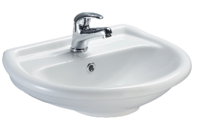 Lavabo Sospeso Monoforo 50×40 cm Bianco Lucido Opera Sanitari