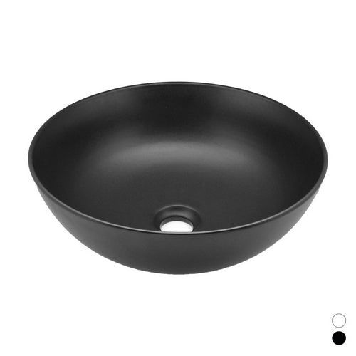 Lavabo da appoggio opaco Nero 385 Mod.02 Linpha