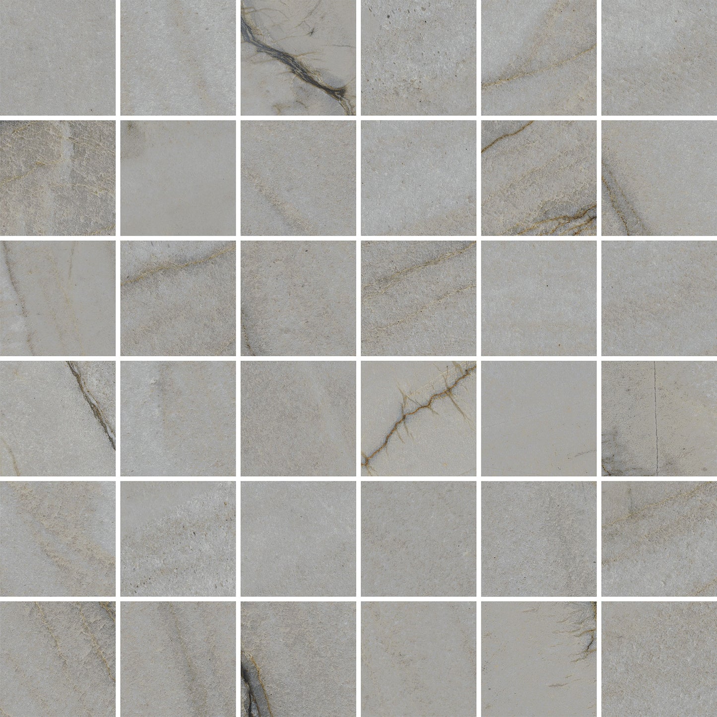 Palazzo Mosaico Grigio Minerale 30x30 Rettificato Serenissima