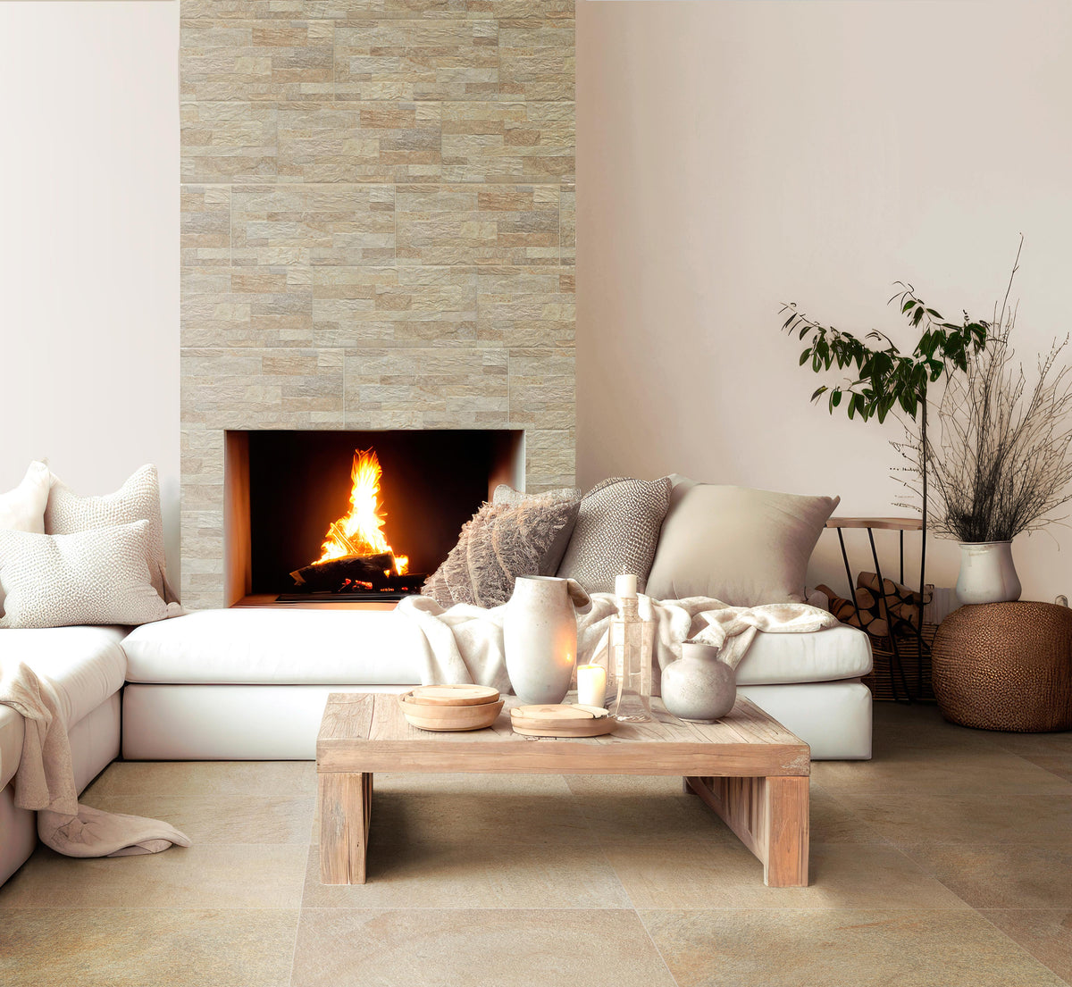 Pietre Alpine Barge Beige 30X60 Bordo Nat. Antislip R11 Savoia Italia