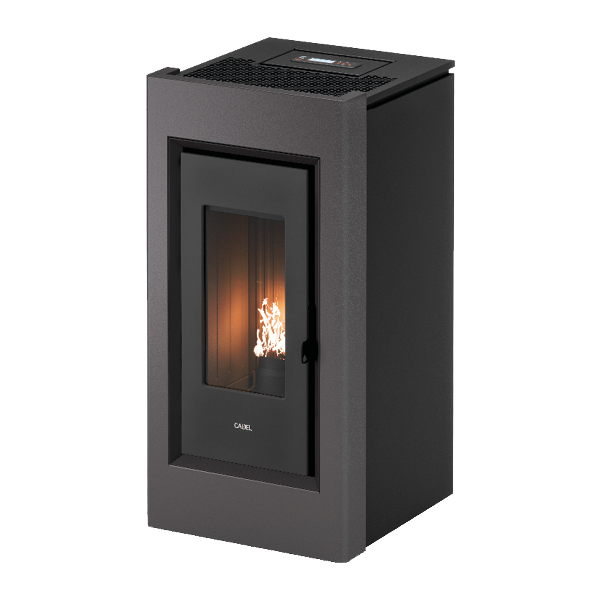 Prince Plus 11 Titanium Cornice Nera Stufa a Pellet 10,5 Kw Canalizzata Ad Aria CADEL