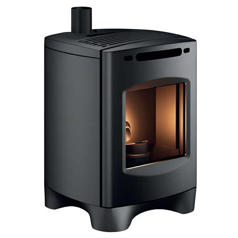 Molo EP Stufa a Pellet Ermetica Ventilata ad Aria 7,7 kW in Ghisa Caminetti Montegrappa