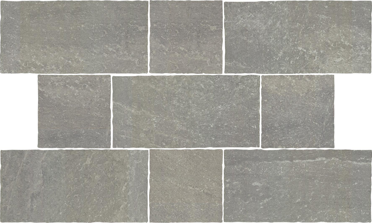 Quarzi Grigio 21,6x43,5 Bordo Irr Antislip R11 Savoia Italia
