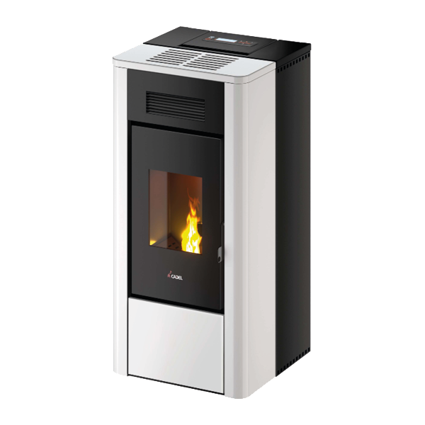 River Idro 18 Idrotech Metallo Bianco Stufa a Pellet 17,7 Kw Idro CADEL