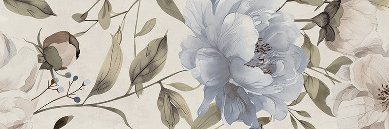 Spatula Peonies Cold 30x90 Rettificato Ceramica Euro