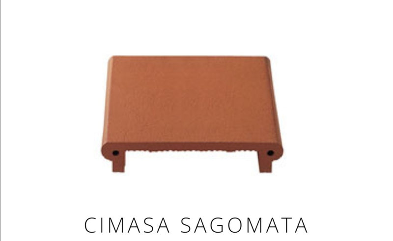 Cimasa Coprimuro Sagomata in Cotto 20,5×25 cm Domus Linea