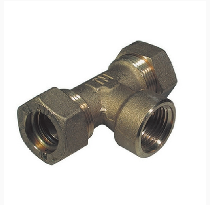 Raccordo a T Femmina Tiemme 16 × 1/2″ × 16 con Tenuta O-Ring