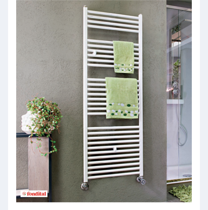 Cool 1160 Termoarredo Alluminio Bianco-Interasse cm.45
