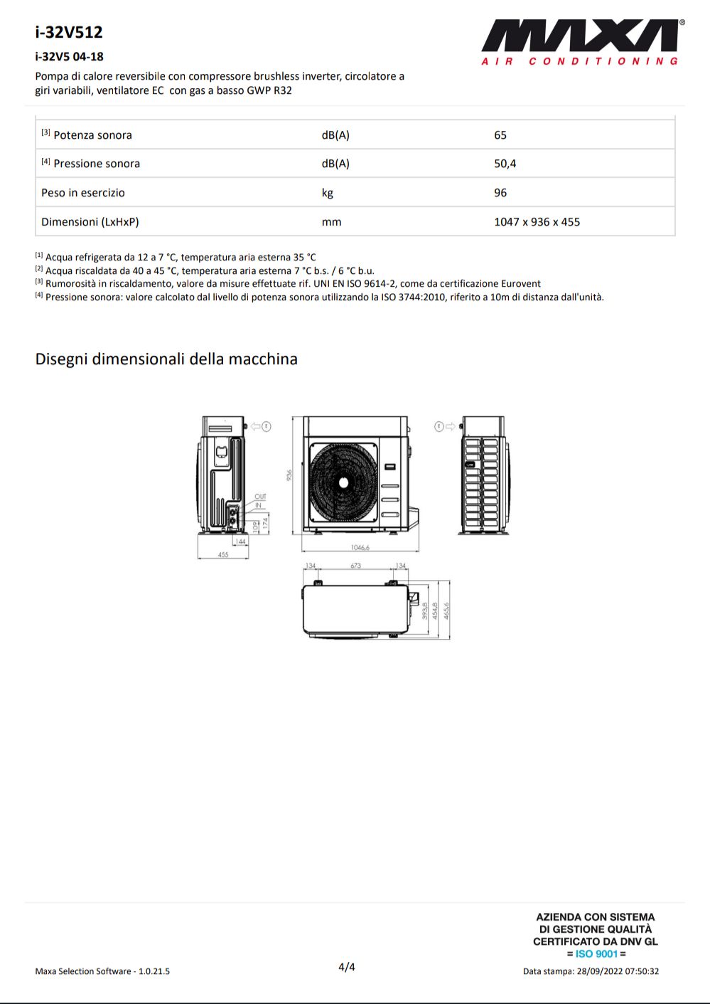 Pompa di Calore I-32 kW 11,47 Maxa