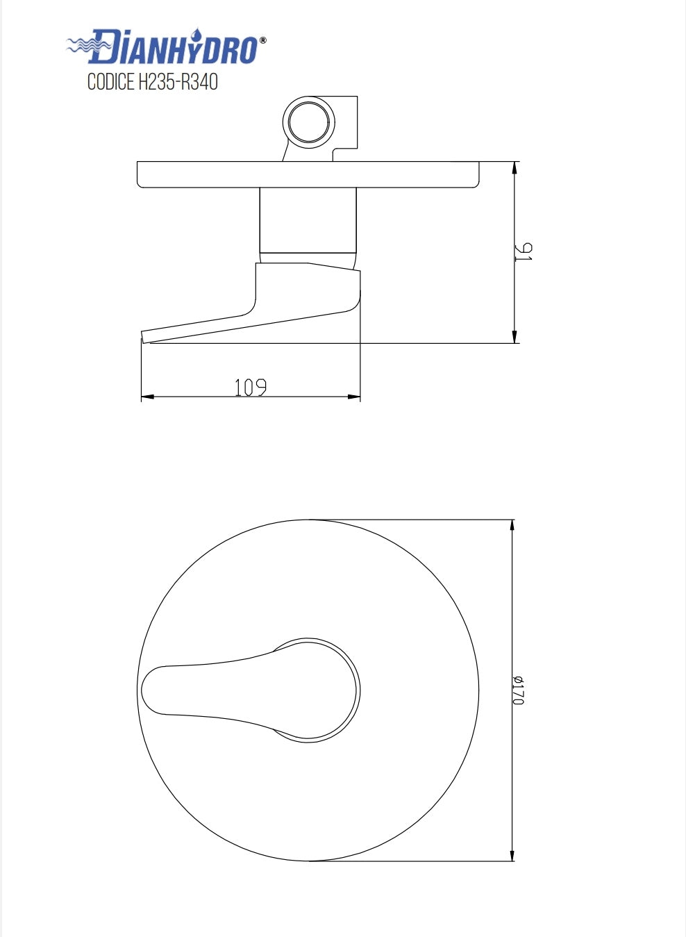 Miscelatore Monocomando da Incasso Doccia Ines HydrAll Cromo