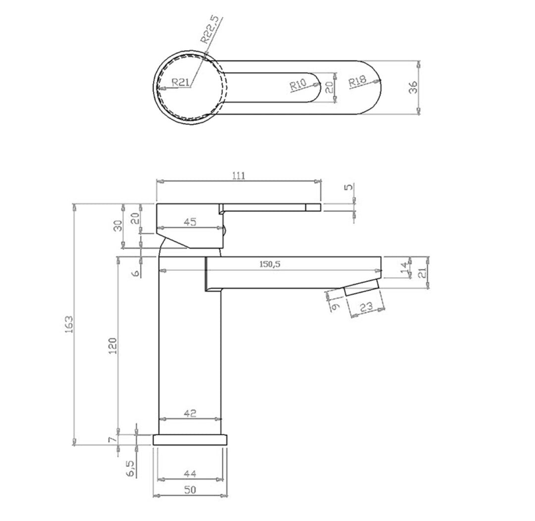 Iole Monocomando Lavabo Cromo