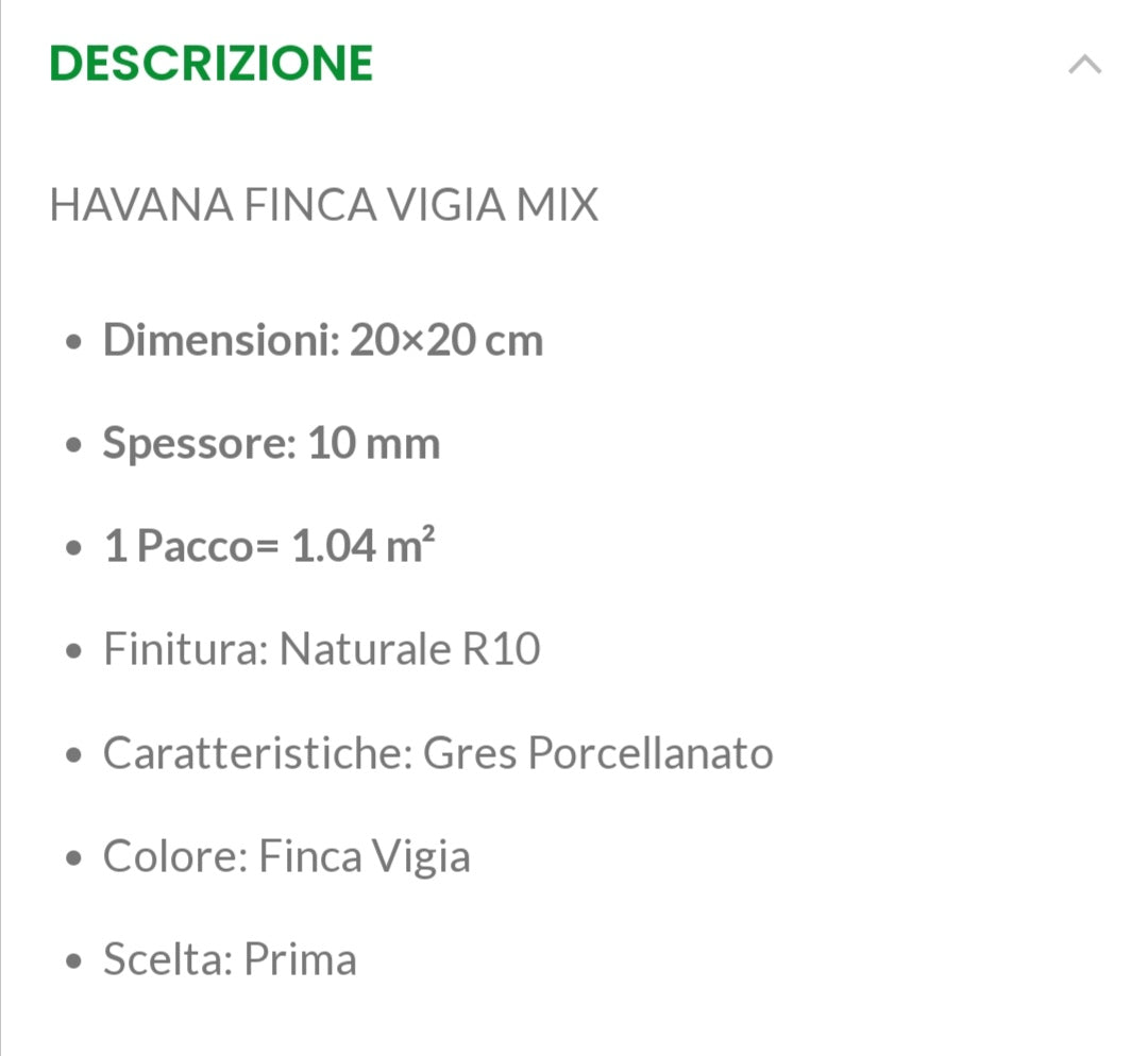 Havana Finca Vigia Mix 20X20 R10 Cir Ceramiche